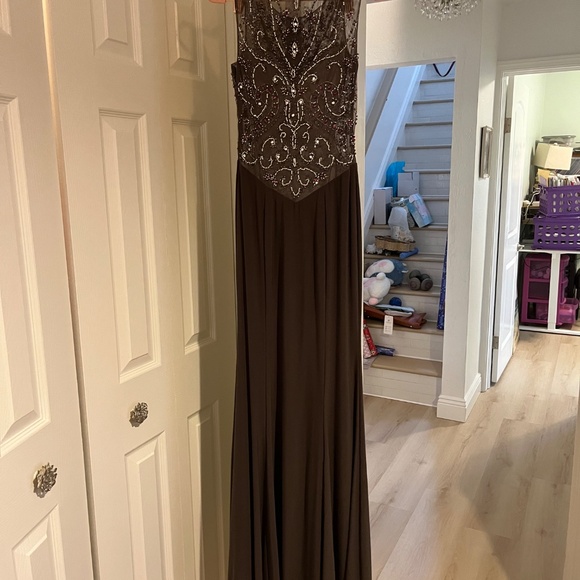 Gorgeous jeweled long gown . Worn only once ! - Picture 7 of 8